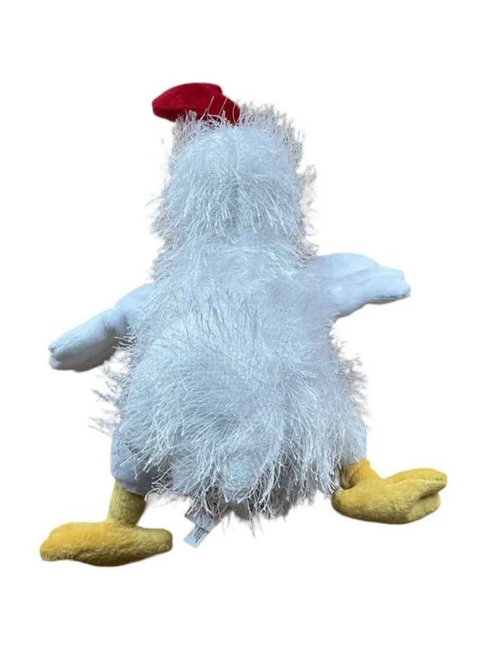 Webkinz Chicken Plush Shaggy White Rooster Hen Retro 2000s Y2K Vintage Toy Cute
